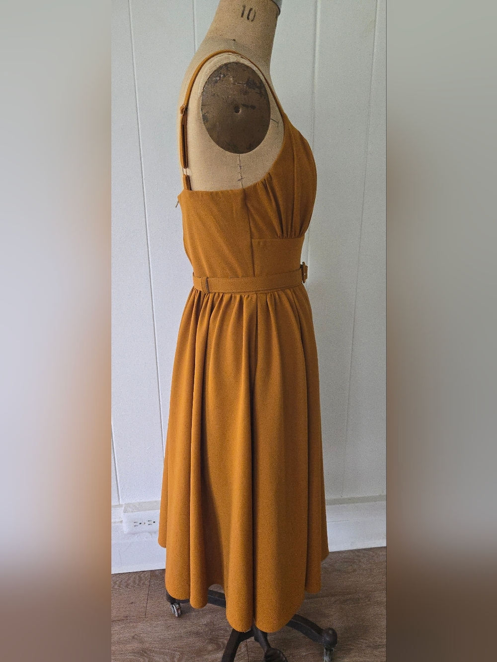 Vixen by Micheline Pitt Ingenue Swing in Mustard - Picture 5 of 8
